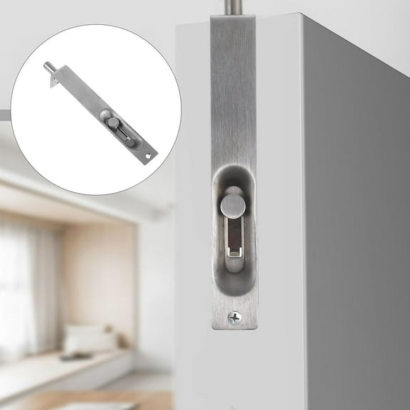 FRCOLOR  Gate Door Locks Hasp Latch Fire Rust-resistant Bolt Flush Baby