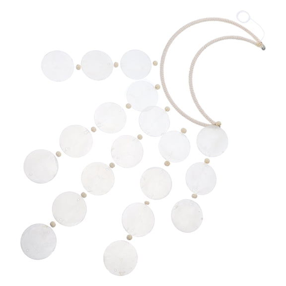 FRCOLOR Gazebo Solar Wind Shell Wind Chime Non-deformable Wind Chime 51X17CM