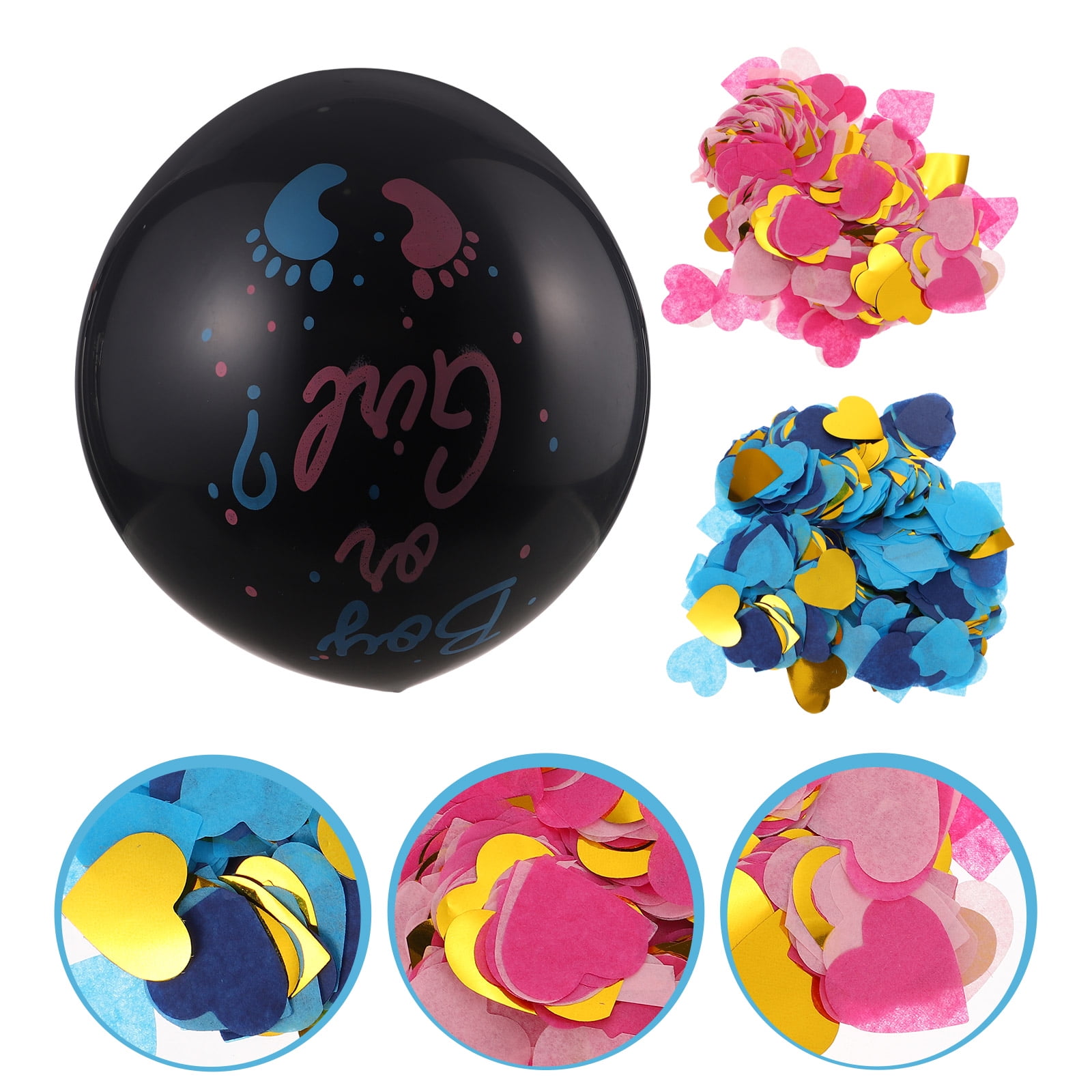 FRCOLOR Gender Reveal Balloon Set for Decor with Assorted Color Latex Balloons Great for Parties 1 Set