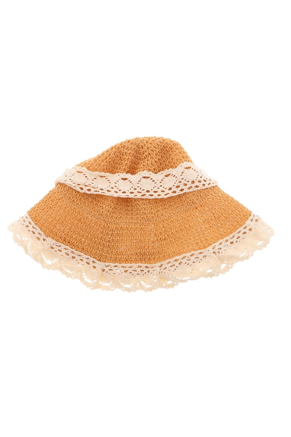 Girl Summer Sun Hat Baby with Cute Lace Wide Brim Sun Visor Cap for Beach Vacation and Outdoor