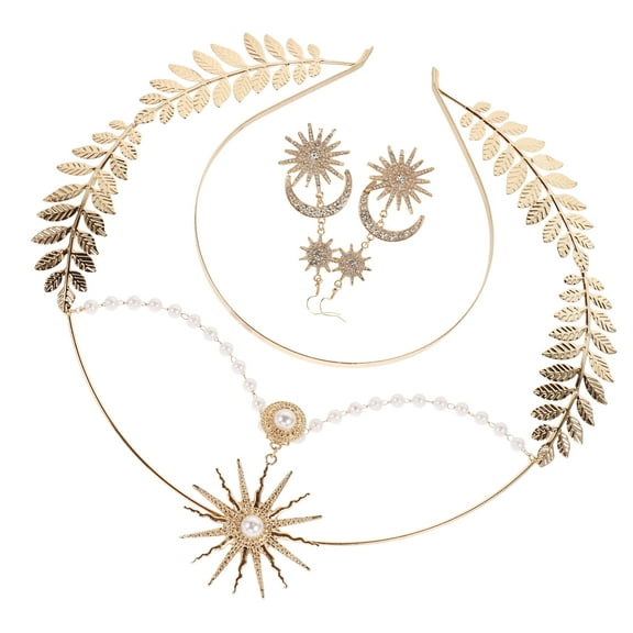 FRCOLOR Goddess Headpiece Bride Crown Unicorns Statue Decoration