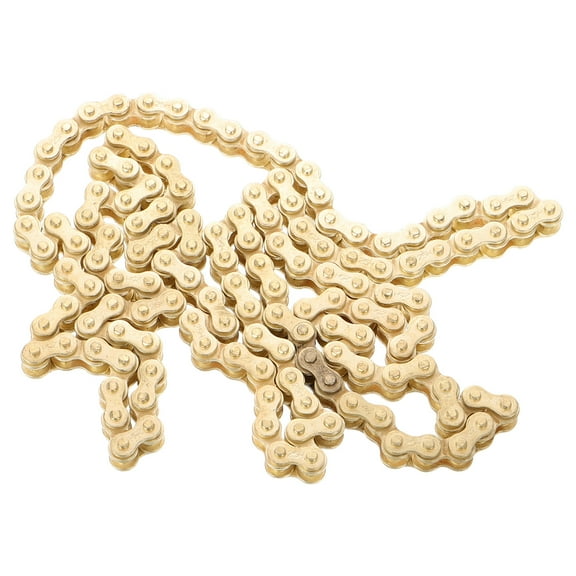 FRCOLOR Gold 25h 138 Links Chain Replacement Heavy Duty Drive Chain Motorcycle Parts For Dirt Pit Bike Atv Quad Go Kart