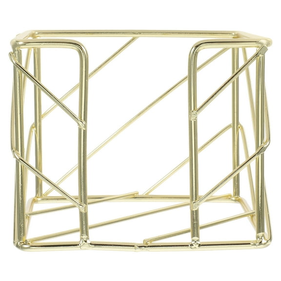 FRCOLOR Gold Paper Towel Holder Napkin Holder And Memo Pad Holder Pencil Dispenser For Stylish Office Organization