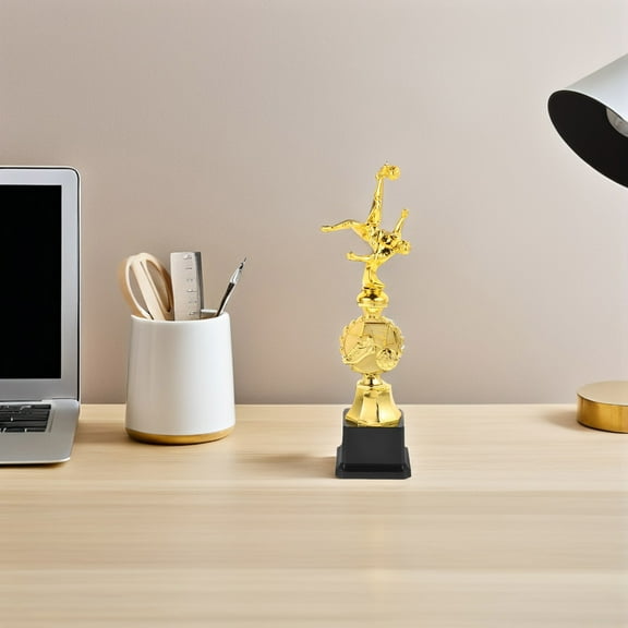 FRCOLOR Gold Trophy Cup For Sports Tournaments Award Competitions Competitions Soccer Football Match Trophy Championship Trophy Golden