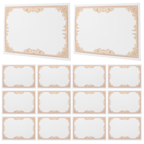 FRCOLOR Golden Certificate Paper for Printing with Smooth Writing Experience and Elegant Design for Lab Use 30pcs