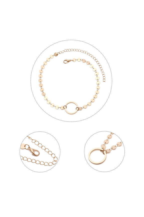 Golden Plated Copper Armlet with Adjustable Size for Women Great for Parties and Gifts