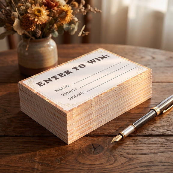 FRCOLOR Raffle Tickets for Parties, 50pcs with Smooth Writing and Lucky Message for Event Fun