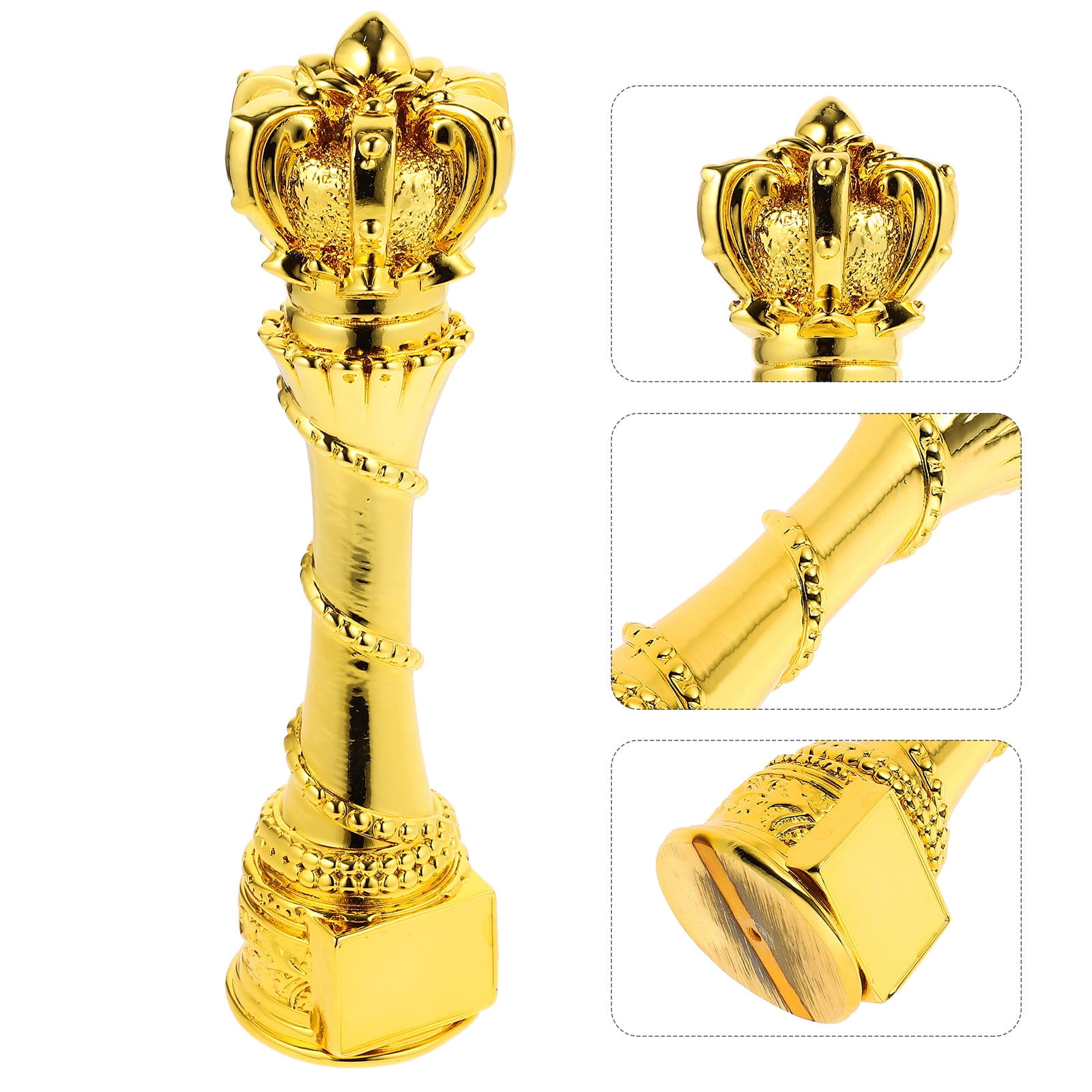 FRCOLOR Golden Resin trophy for Award Best Band Gift Plated Gold Compact Prize