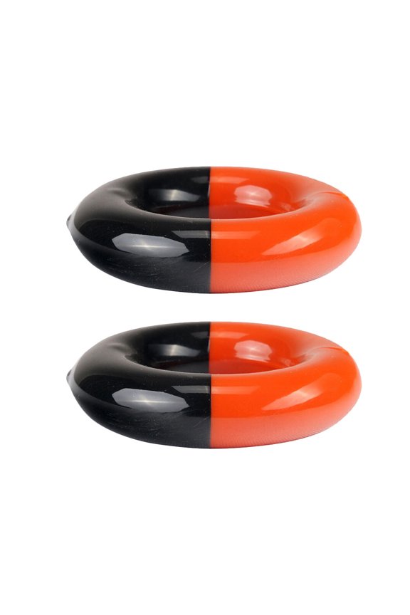 FRCOLOR Golfs Clubs Ring 2pcs Weighted Swing Ring Club Swing Trainer Rings Aids for Practice Training Warm,2.36"X2.36"X0.59"