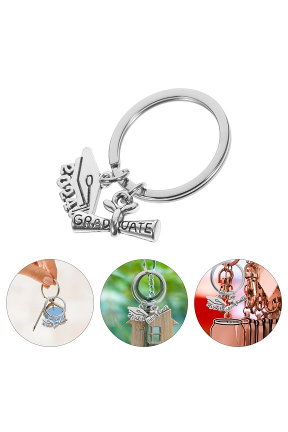 Graduation Key Chain Graduation Key Ring Hanging Metal Keychain Grad Souvenir Key Ring