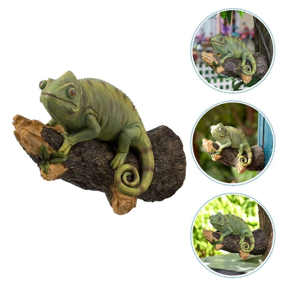 FRCOLOR Green Resin Turtle Lawn Statue for Decor 1 Pc Vivid and Lifelike Garden Adornment