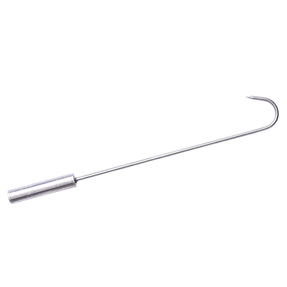 FRCOLOR Stainless Steel Meat Hook for Bbq Grilling Roasted Steak Sausage Ribs Chicken with Sharp Piercing Skewer