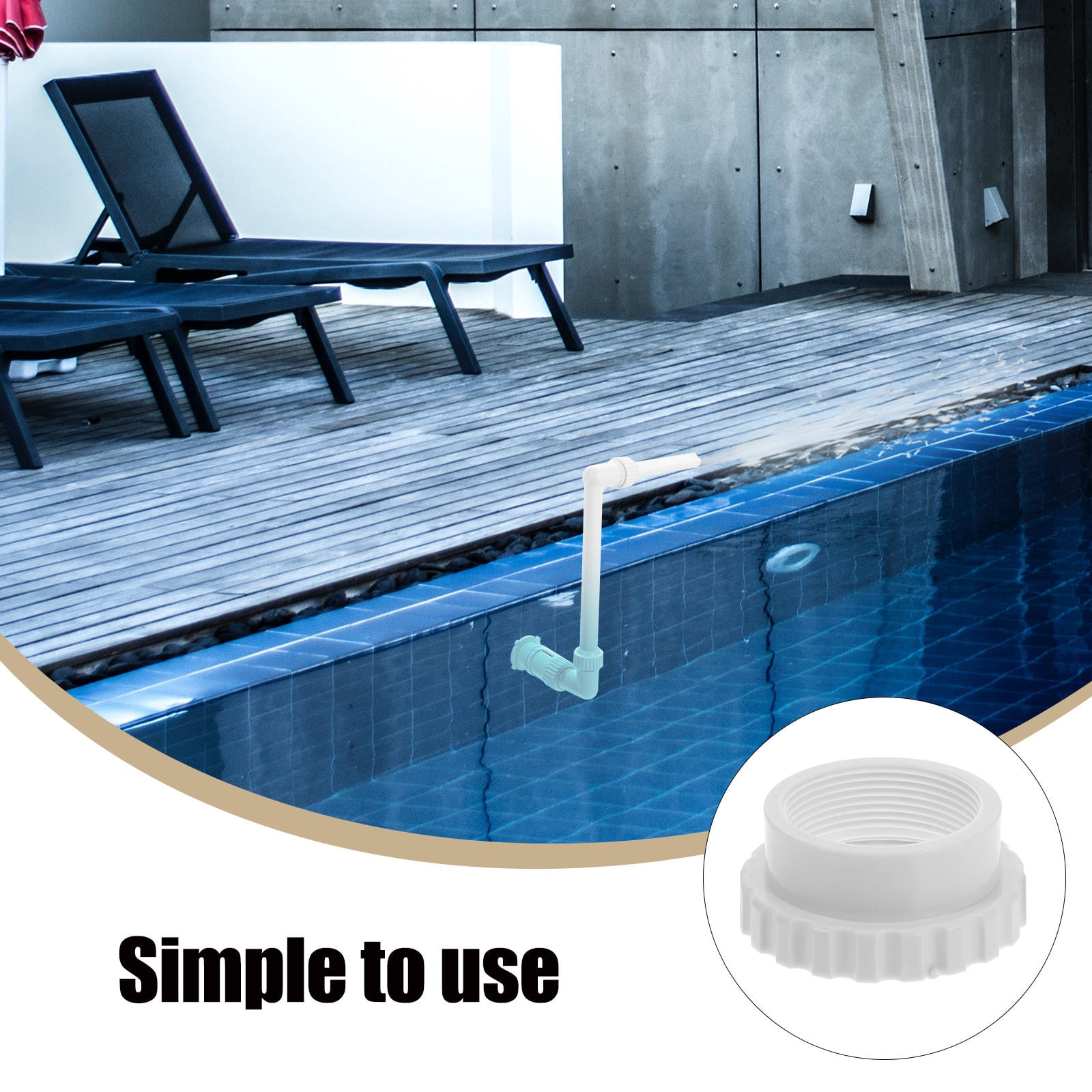 FRCOLOR Above Ground Pool Fountain Adapter Pools Adapter Accessories ...