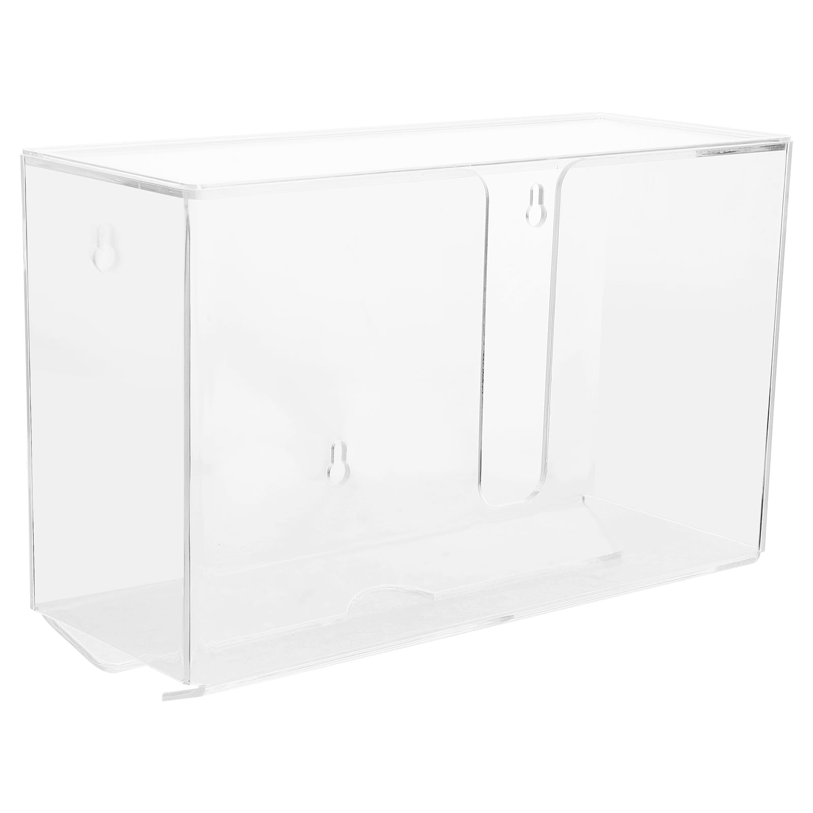 FRCOLOR Guest Towel Napkin Holder Clear Bathroom Napkin Holder Paper Towel Dispenser Wall Mount Versatile Paper Towel Holder for Bathroom Kitchen and Office