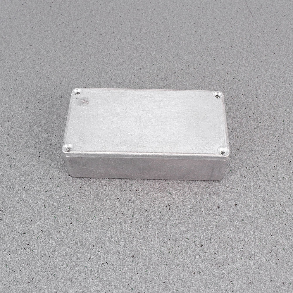 FRCOLOR Guitar Enclosure Aluminum Shell 18.80X12.00X3.70CM Silver