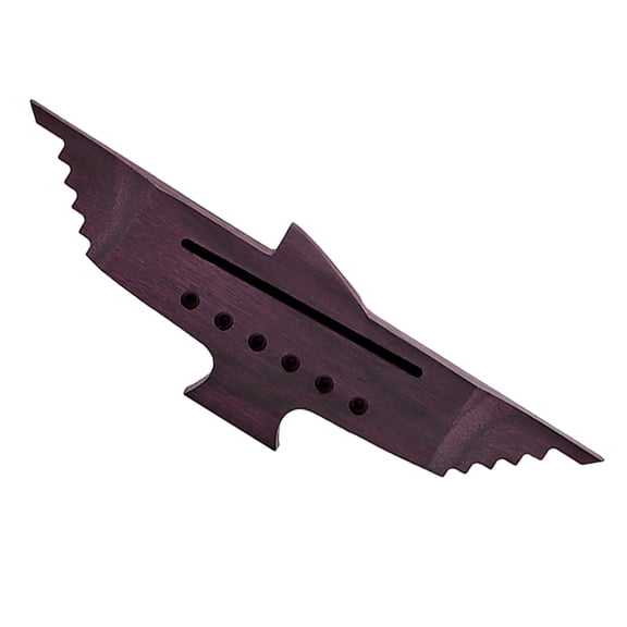 FRCOLOR Wooden Guitar Bridge Replacement for 6-String Acoustic Guitar, Instrument Part for String Bridge Repair