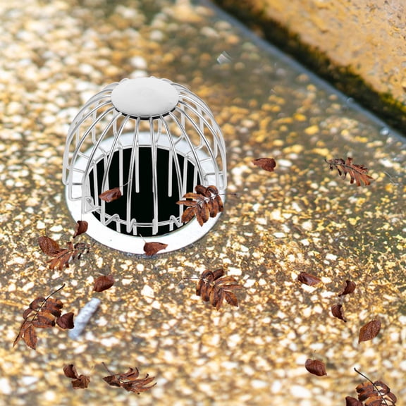FRCOLOR Gutter Guard Roof Drain Wire Mesh Drainage Leak Gutter Roof Filter Strainer Roof Drain Tube Cover Gutter Guard Stainless Steel Roof Strainer