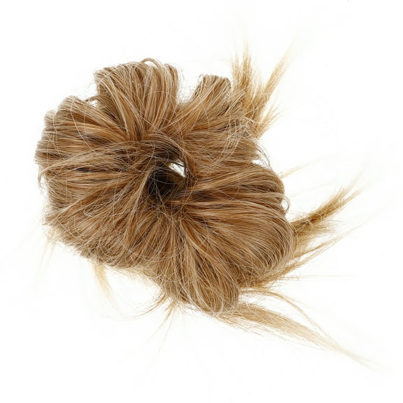 FRCOLOR  Hair Bun Accessories Buns for Women Chemical Fiber Wig Tie Golden