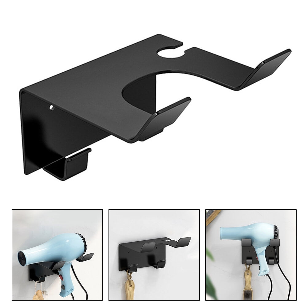 FRCOLOR Hair Dryer Rack Holder Wall Mounted Blow Diffuser Hairdryer ...