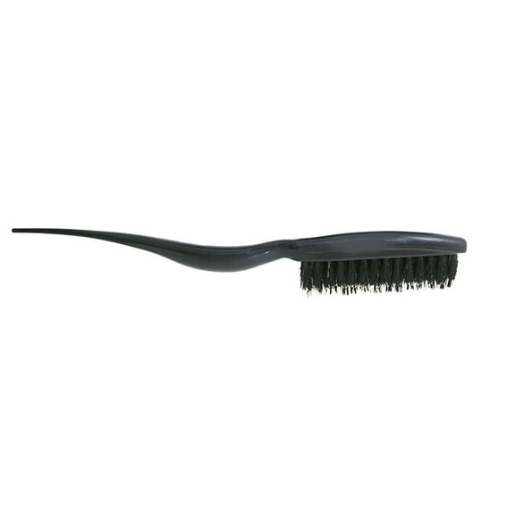 FRCOLOR Hair Styling Tools Salon Comb Hair Teasing Brush Three Row Natural Boar Bristle Hair Comb (Black)