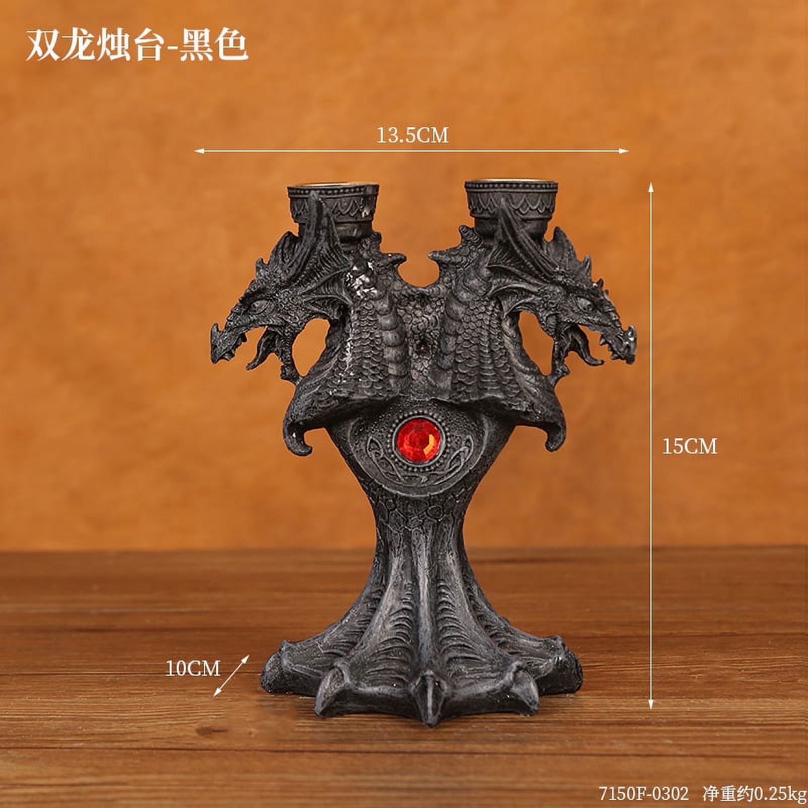 FRCOLOR Halloween Battle Dragon Candlestick Dragon Candle Holder