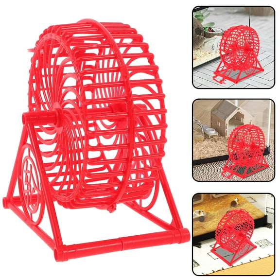 FRCOLOR Hamsters Spinner Hamster Running Wheel 14.00X12.00X8.70CM Red