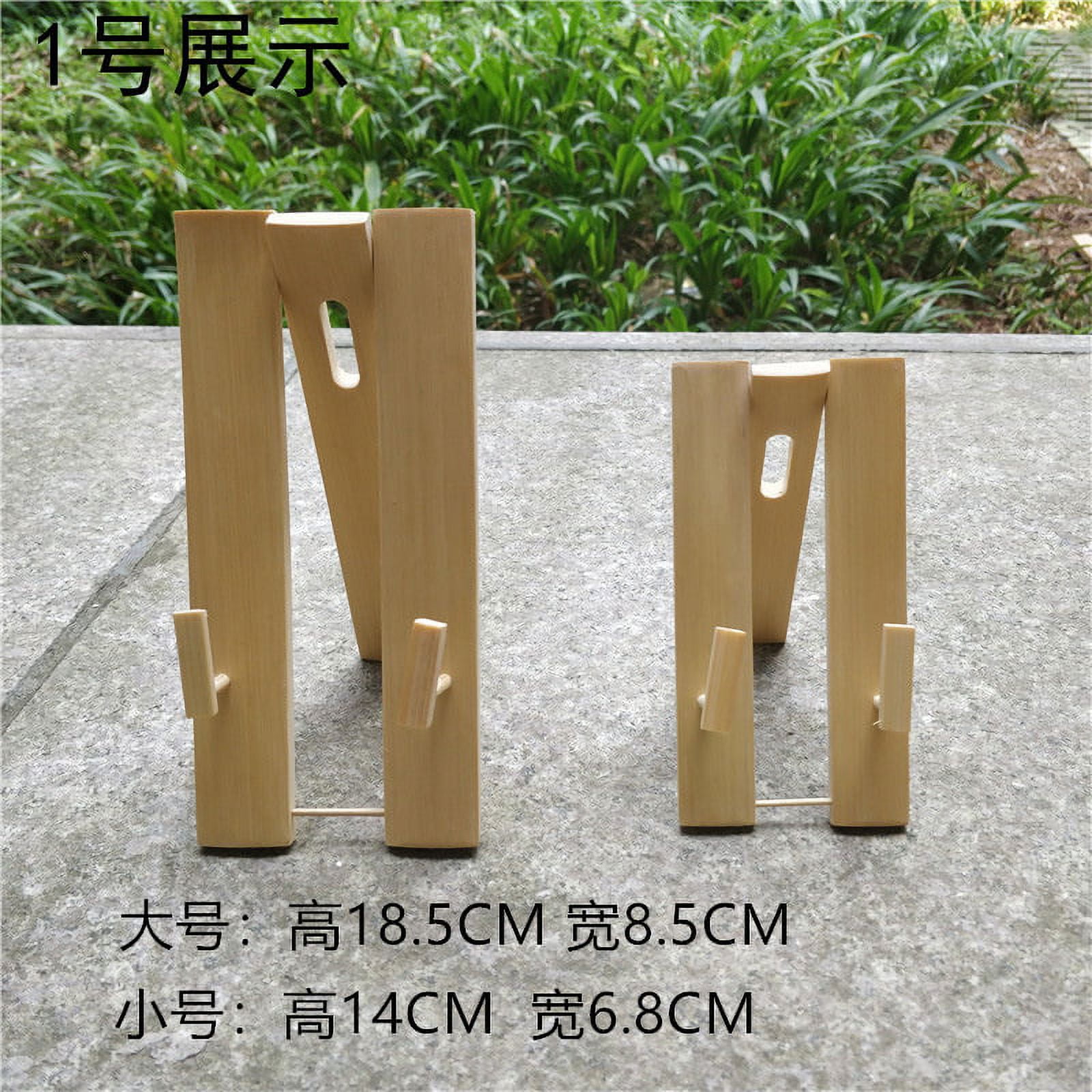 FRCOLOR Hand Held Fan Holder Wood Folding Fan Stand Folding Fan Display