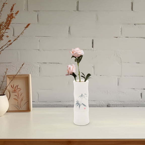 FRCOLOR Hand-Painted Matte Ceramic Vase for Hydroponic Plants Creative Small Flower Vase Tabletop Decor Table Centerpieces Vase Decor