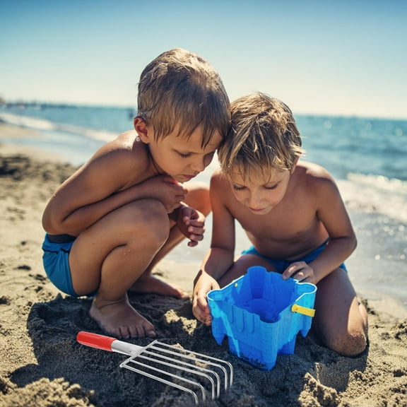 KAKOWELY Rake Stainless Steel Fishermen Beach Activities 1Pack 12.6x4.1x2In