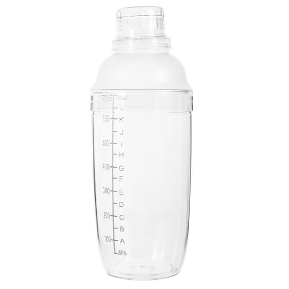 FRCOLOR Hand Shaker Milk Tea Shaker Clear Cocktail Shaker With Scale Cocktail Mixing Cup (700ml)