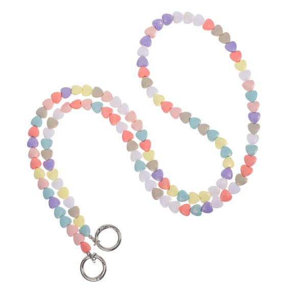 LABSERRON Versatility Beaded Crossbody Chain Multi Plastic 1Set