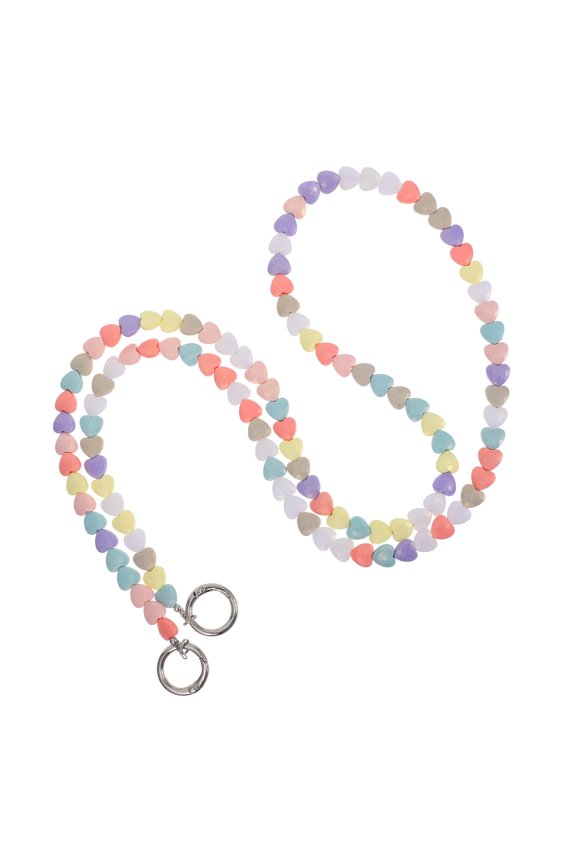 Versatility Beaded Crossbody Chain Multi Plastic 1Set
