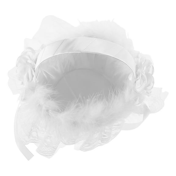 TAILTOSS White Wedding Flower Basket Fabric Rustic Design for Home Decor