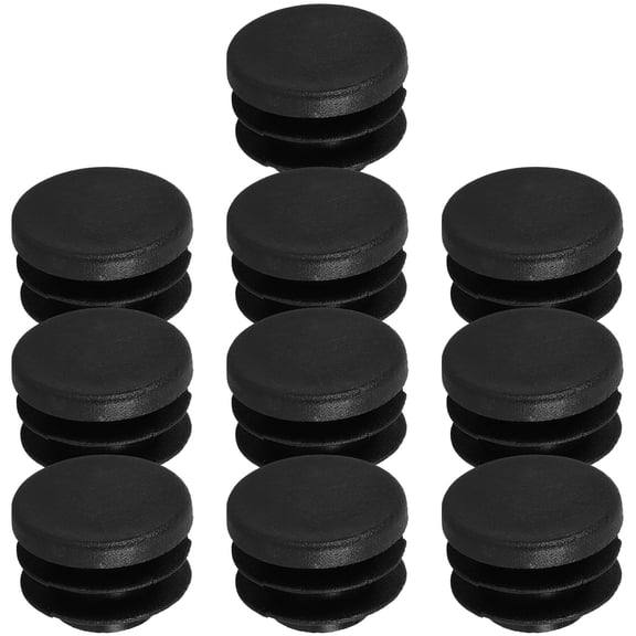 WRISTBIQUE 10Pcs Mountain Bike End Plugs Plastic Handlebar Caps Black for Road Bikes Protection