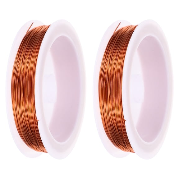 FRCOLOR Dark Red Galvanized Iron Wire 0.8mm for Jewelry Making, Handmade, Lightweight and Flexible