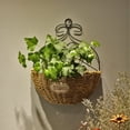thumbnail image 1 of FRCOLOR Handmade Grass Hanging Flower Basket for Plant Display 7.5 Inches, 1 of 8