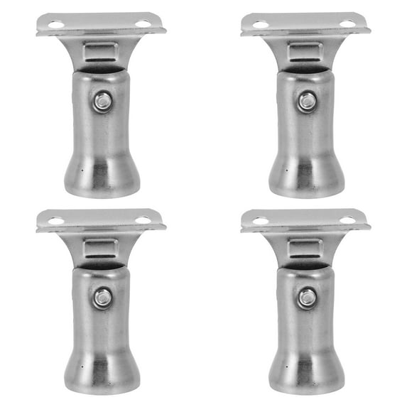WRISTBIQUE 4Pcs Plated Silver Stamping Handrail Bracket Strong Wear Resistant Stair Railing Column