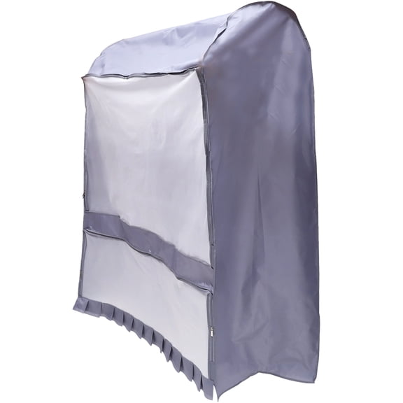 LABSERRON Grey Oxford Hanging Clothes Cover Moisture Resistant Wardrobe Protector for Seasonal Clothing