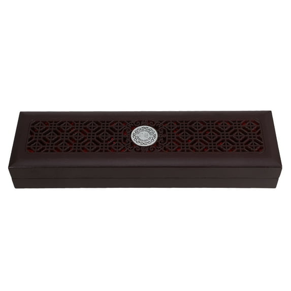 Wooden Harmonica Storage Case Black 24 Hole Portable Lightweight Compact Size for Storage