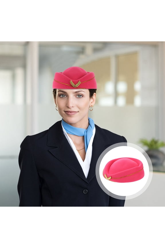 Hat Ladies Flight Attendant Women's Hats & Caps Has Man Rosy