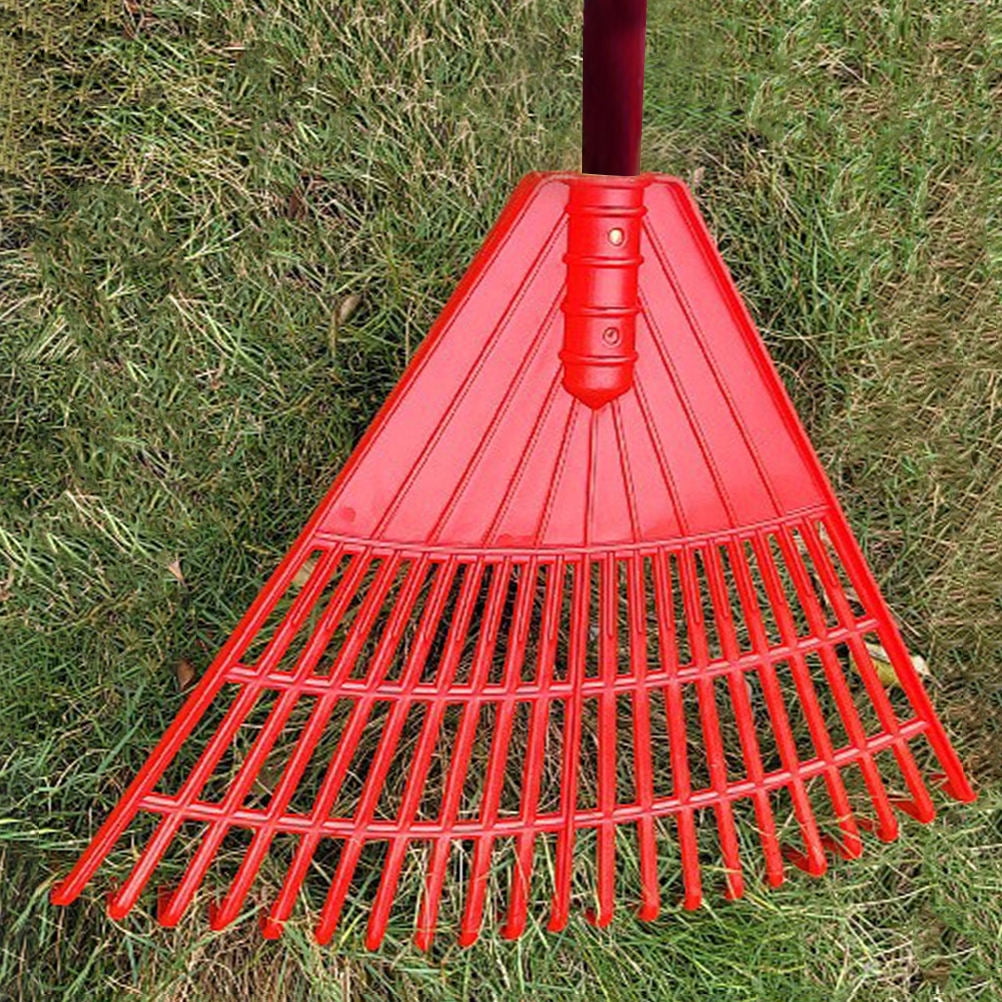 Leaf Rake Material FRCOLOR Heavy Duty PP Material Leaf Rake for Garden with Fine Tooth ...
