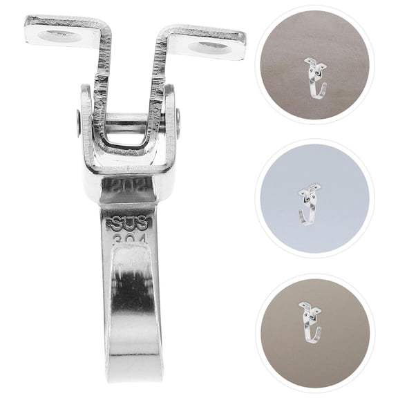FRCOLOR Heavy Duty Stainless Steel Ceiling Hook for Outdoor Ceiling Fan Mounting and Lights Fixture Hanging Ceiling Anchor Wall Mount Bracket Hook