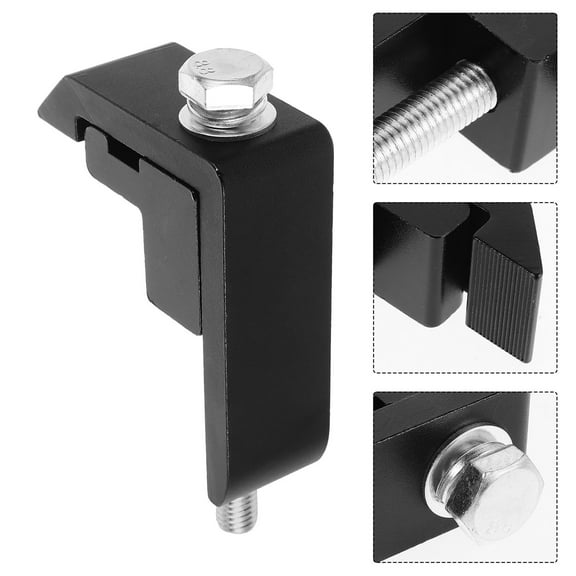 FRCOLOR Heavy Duty Truck Clamps Utility Track Mounts Truck Bed Cover Aluminum Mounting Clamps Camper Shell Topper Accessories