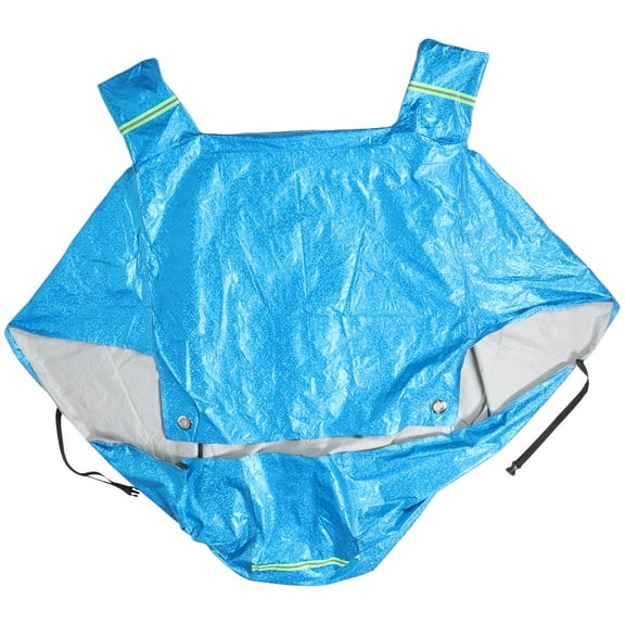 FRCOLOR Heavy Duty Waterproof Motorcycle Cover All-Weather Rain Tarp Sun Protection Heat Shield for Motorbike, Bicycle, and Scooter