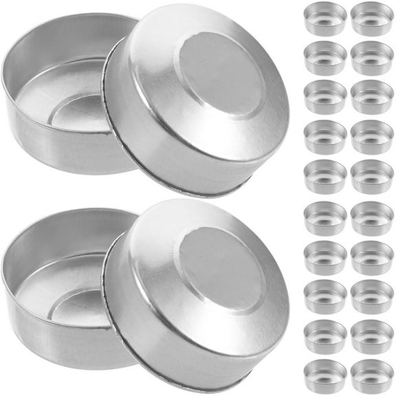 FRCOLOR Hemoton 250Pcs Empty Candle Jars for DIY Candle Making Metal Tealight Holders Candle Tins Aluminum Candle Cups Storage Containers