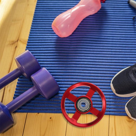 FRCOLOR Hemoton 2pcs Fitness Pulley Wheel Replacement for Gym Cable Weight System Aluminium Accessories