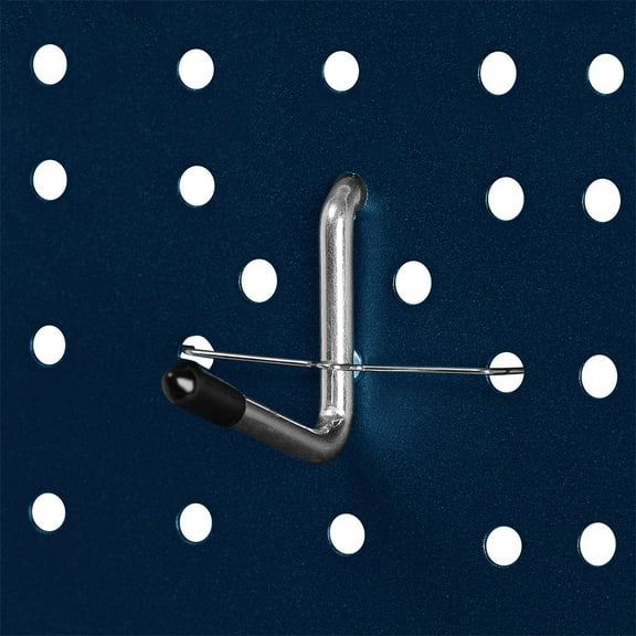 FRCOLOR Hemoton 80pcs Pegboard Hooks Fasteners Heavy Duty Metal Retainers with Peg Locks for Garage Wall Organization Tools and Accessories