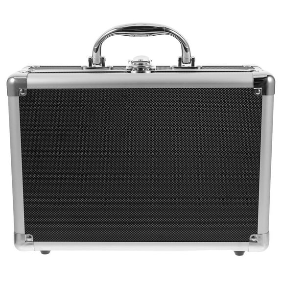 FRCOLOR Hemoton Aluminum Alloy Storage Box with Comfortable Handle Foam Lining for Home Use 20x15x10 Inches