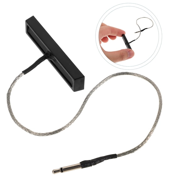 LABSERRON Plastic Violin Pickup Black High Fidelity Sound Quality for Guzheng Performance