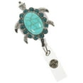 thumbnail image 1 of FRCOLOR  Holder Badge Rhinestone Turtle Scroll Easy-Pull Clasp ID Card Access Badges, 1 of 8